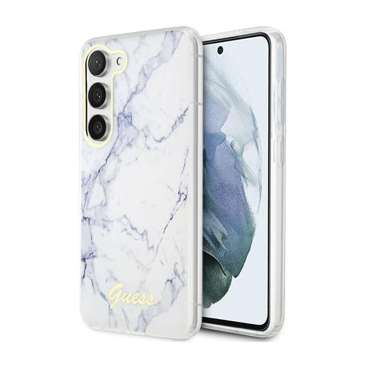 GUESS MARBLE SAM GALAXY S23 WHITE