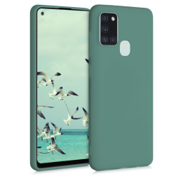 CASE MATT SAM GALAXY A21S GREEN