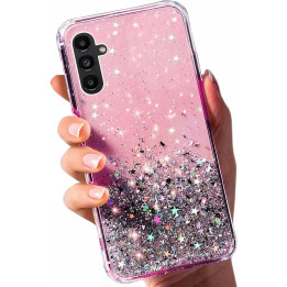 CASE GLUE GLITTER SAM GALAXY A25 A24 M34 PINK