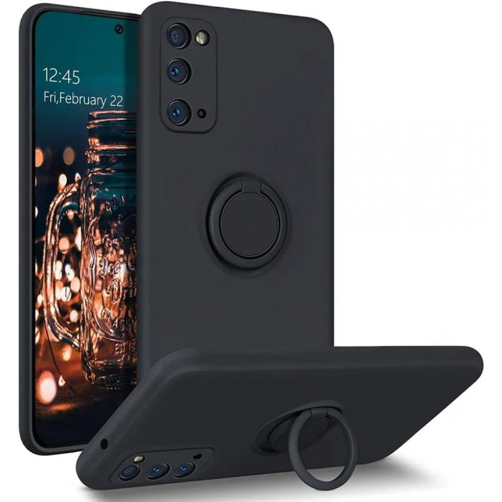 CASE SILICON RING XIAOMI REDMI 10 NOTE 11 BLACK