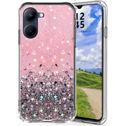 CASE GLITTER REALME C33 PINK