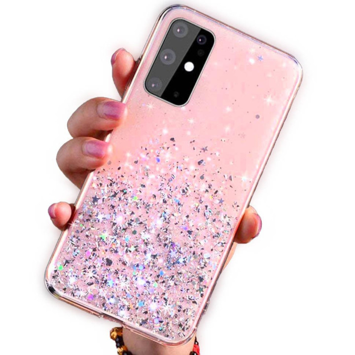 CASE GLUE GLITTER SAM GALAXY A72 PINK