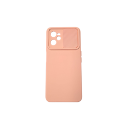 CASE SILICON LENS REALME C35 PEACH