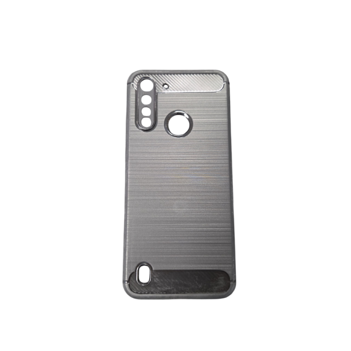 CASE SILICON SOLID MOTO G8 POWER LITE BLACK