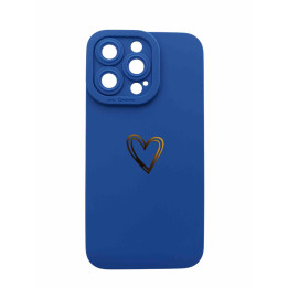 CASE SILICON SERCE IPHONE 13 PRO BLUE
