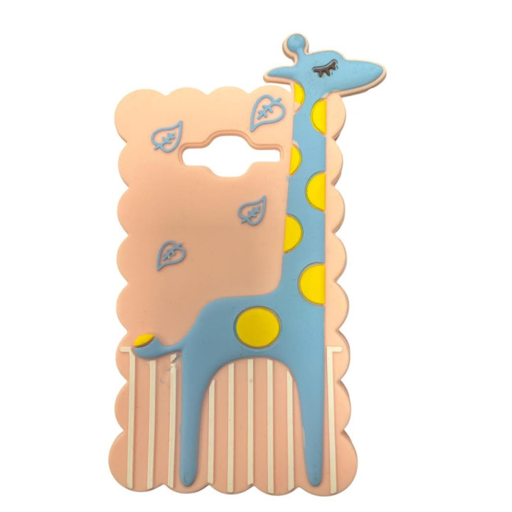 SLINE 3D ŻYRAFA SAM GALAXY J5 PINK