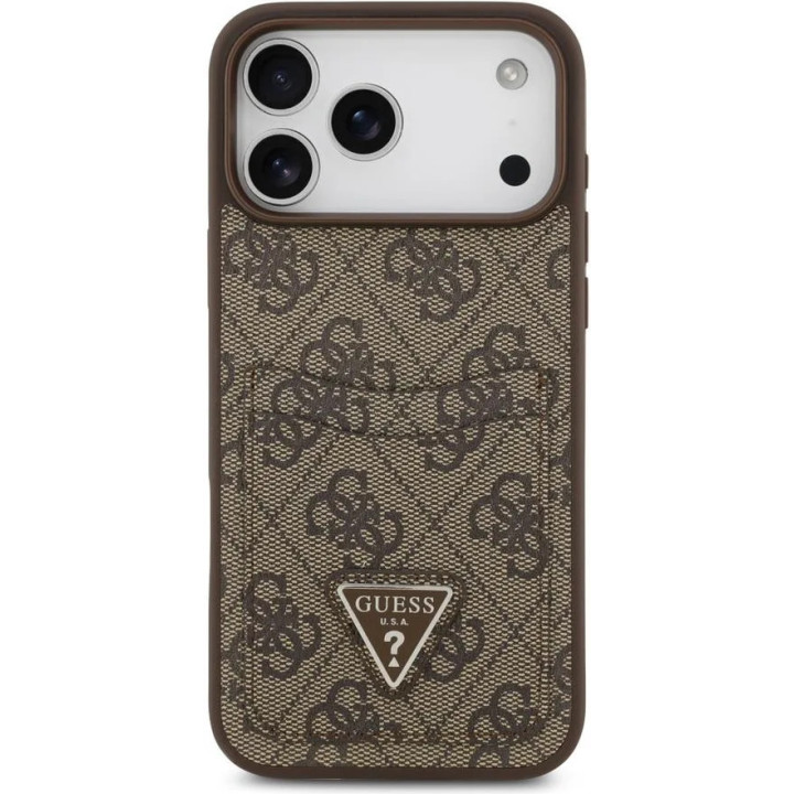 GUESS CARD TRIANGLE IPHONE 17 PRO MAX BROWN