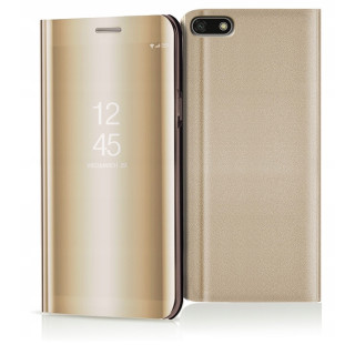 FLIP CLEAR VIEW COVER HUAWEI Y5P GOLD