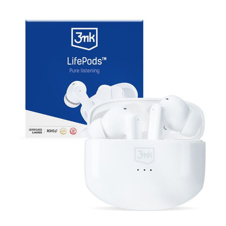 SŁUCHAWKI BLUETOOTH 3MK LIFEPODS WHITE