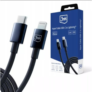 KABEL 3MK USB-C LIGHTNING 1.2M 3A PD20W BLACK