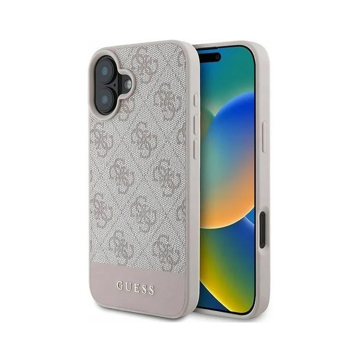 GUESS BOTTOM STRIPE IPHONE 16 PINK