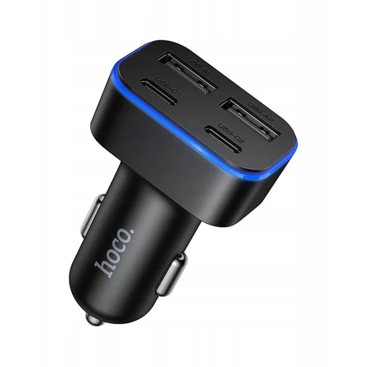 ŁAD SAMOCH HOCO Z63A 2XUSB-A+USB-C+KABEL 42W