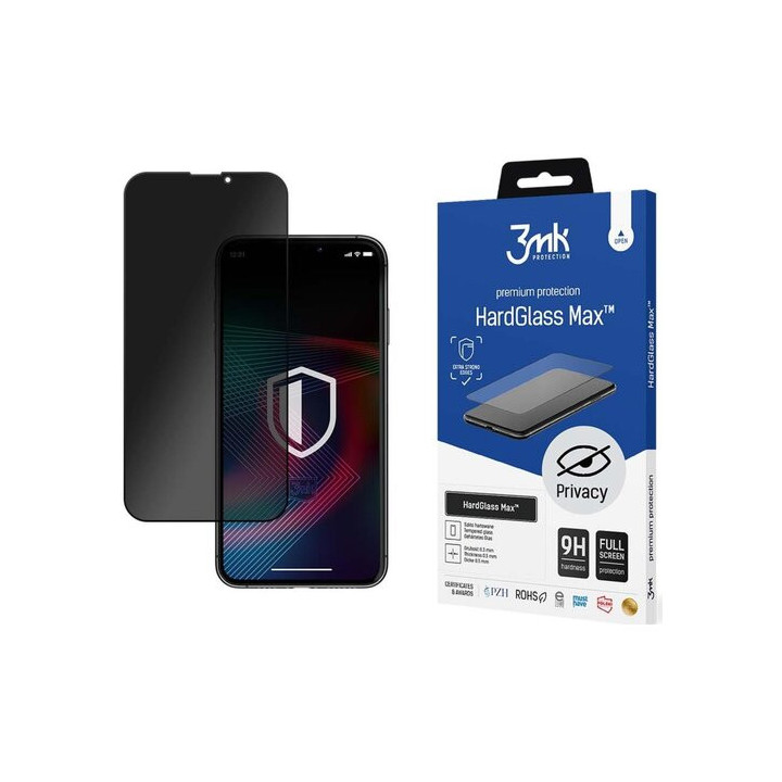 3MK HARD GLASS MAX PRIVACY IPHONE 15 PRO