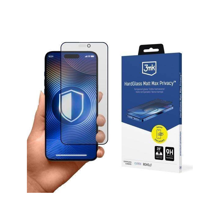 3MK HARD GLASS MATT PRIVACY IPHONE 16 15
