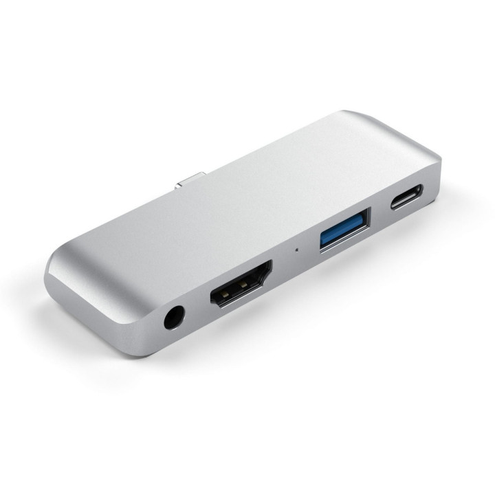 ADAPTER HUB SATECHI 4W1 USB-C SILVER