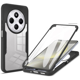 CASE COVER 360 XIAOMI REDMI 14C BLACK CLEAR