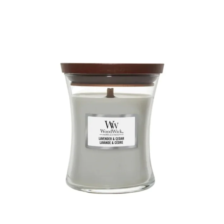 SŁOIK WOODWICK 275G LAVENDER&CEDAR