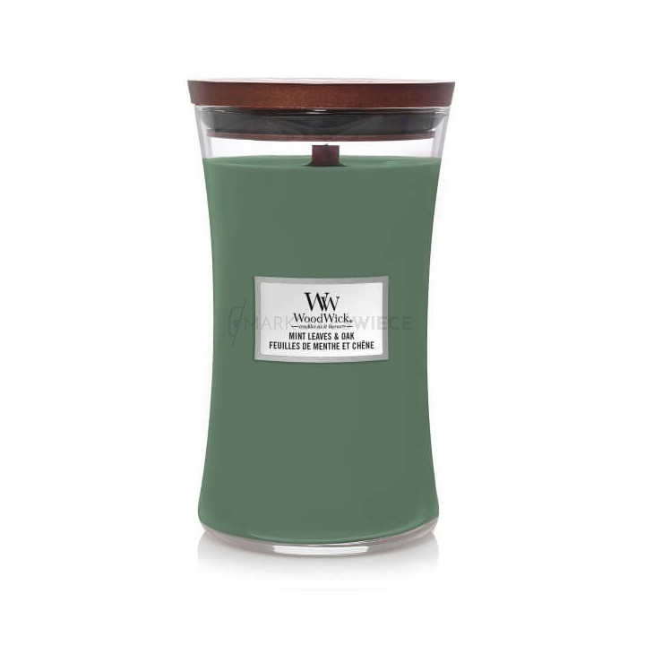 SŁOIK WOODWICK 609,5G MINT LEAVES&OAK