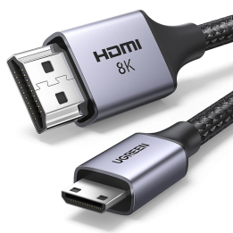 KABEL UGREEN MINI HDMI DO HDMI 1M 8K GRAY