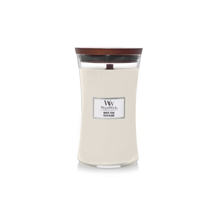SŁOIK WOODWICK 609,5G WHITE TEAK