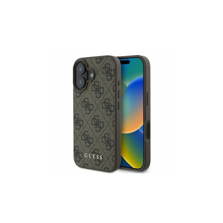GUESS HARDCASE 4G CLASSIC IPHONE 16 BROWN