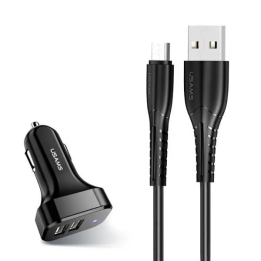 ŁAD SAMOCH SAMSUNG 2XUSB KABEL MICRO