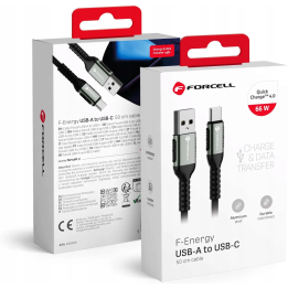 KABEL FORCELL USB-A TYP-C 66W 0,5M