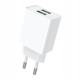 KOSTKA ŁAD SIECIOWA 3MK 2XUSB-A 10W 2.4A WHITE