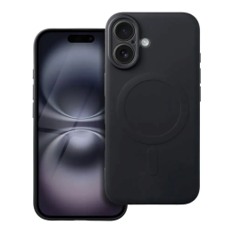 CASE SILICON MAGSAFE IPHONE 16 BLACK