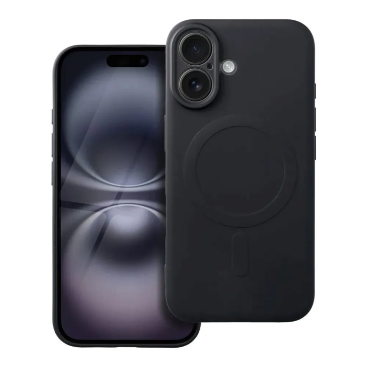 CASE SILICON MAGSAFE IPHONE 16 BLACK