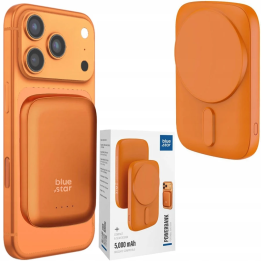 POWER BANK BLUE STAR MAGSAFE 15W 5000MAH ORANGE