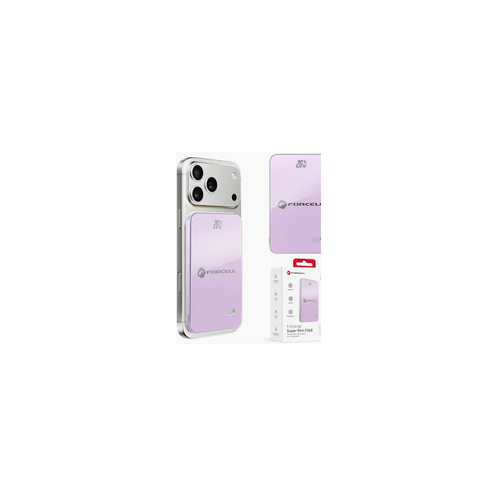POWER BANK FORCELL MAGSAFE 15W 5000MAH PURPLE