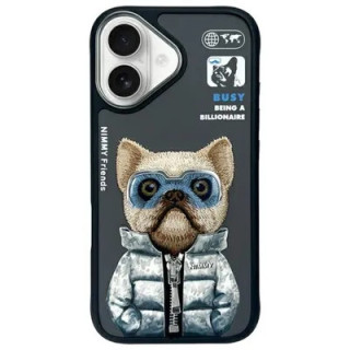 CASE NIMMY COOL&CUTE DOG IPHONE 16 BLACK