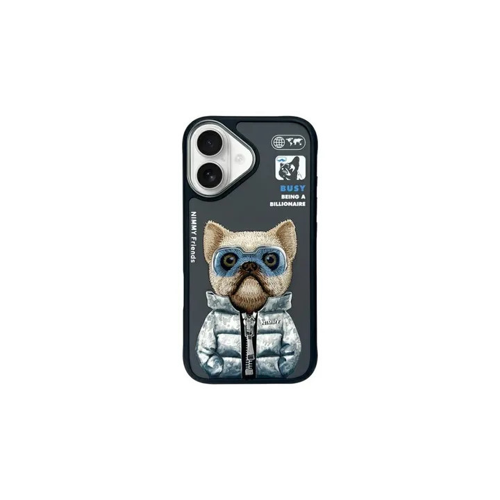 CASE NIMMY COOL&CUTE DOG IPHONE 16 BLACK